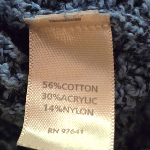 J.Jill Pure Jill Women's Blue Knit Sweater Tunic Length Hi Lo Hem Women M - Picture 12 of 12